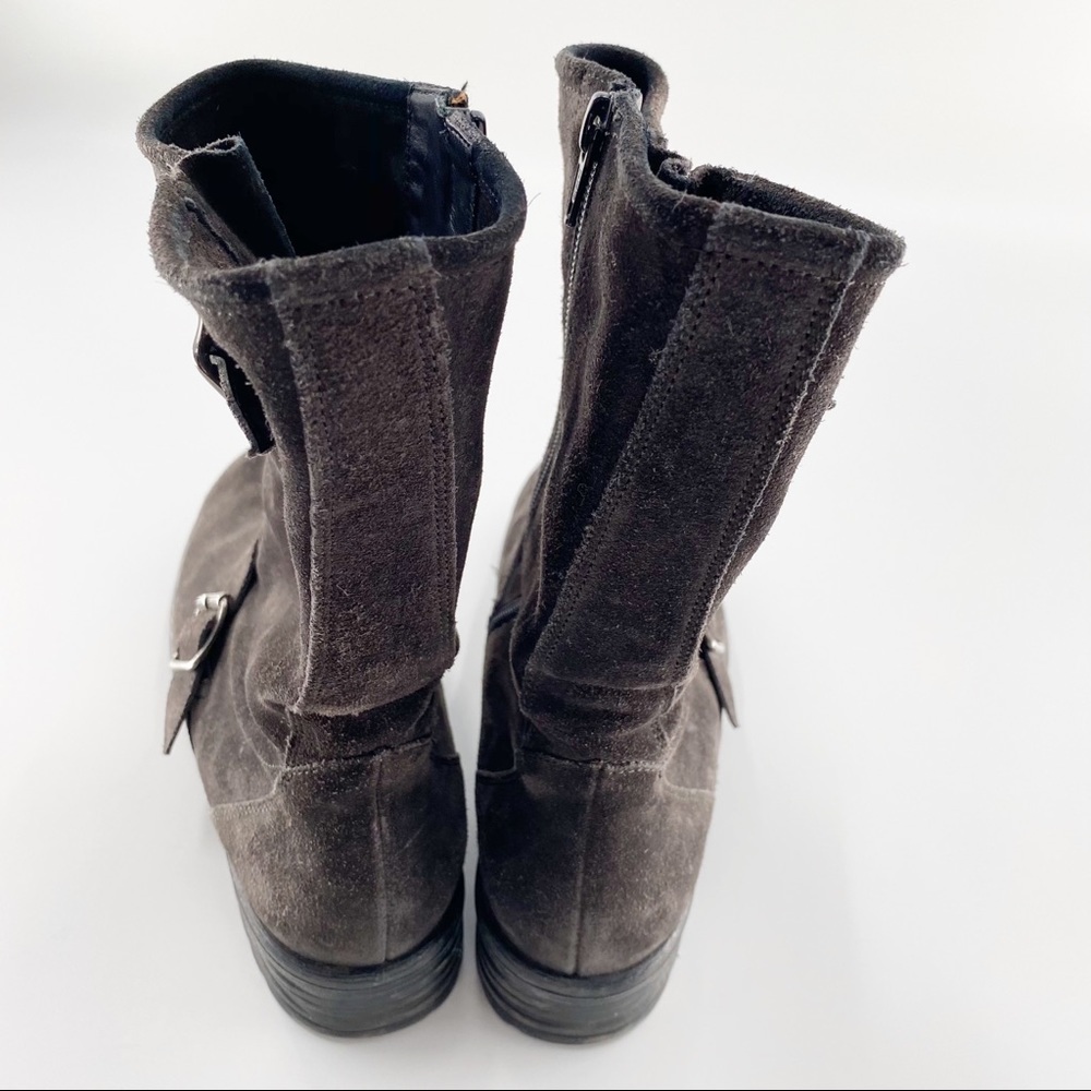 Paul Green Adison Dark Grey Suede Boots US Sz 9.5 - Picture 4 of 10